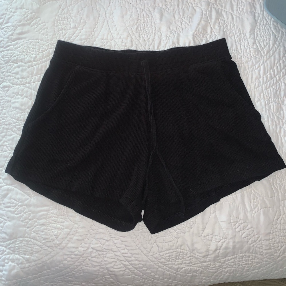 Black lounge shorts